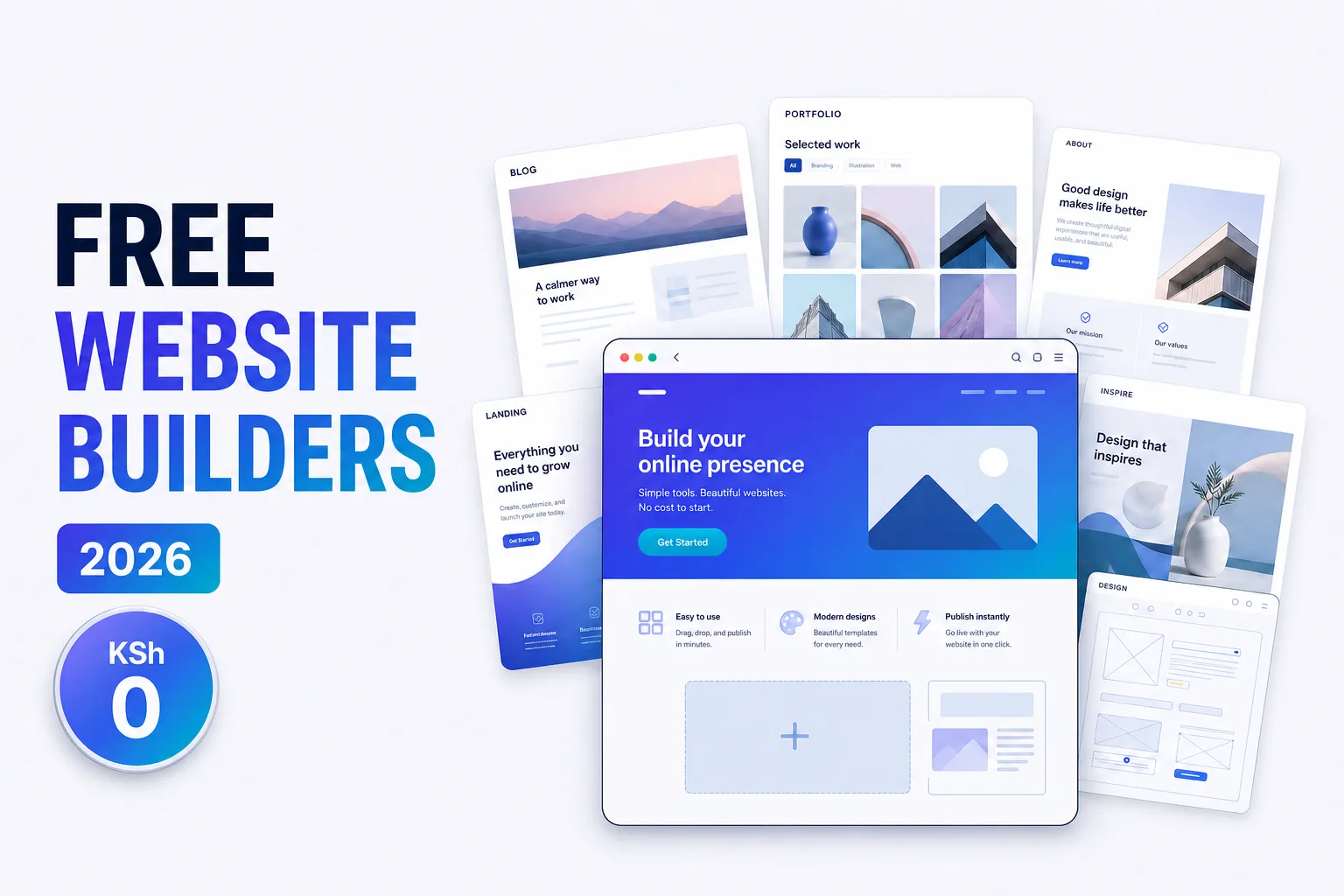 7 Best Free Website Builders in 2026 (Kenya Guide)